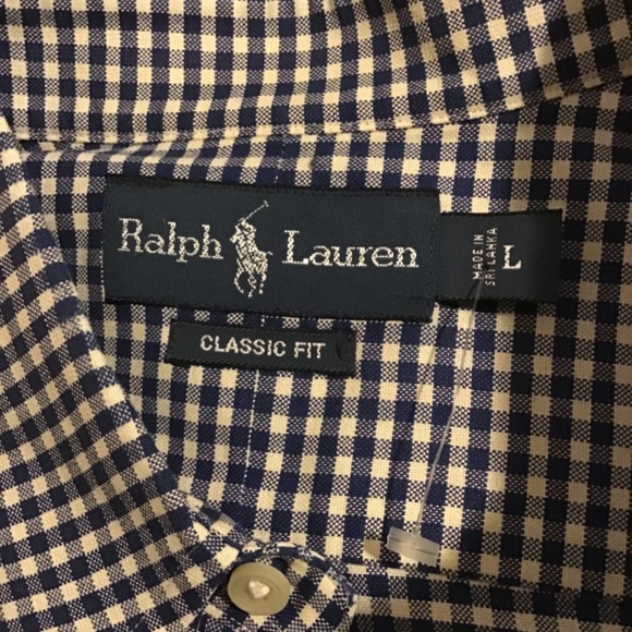 🔥🔥POLO RALPH LAUREN, NEW CONDITION, LARGE, BLUE CHECKERED, GORGEOUS - Picture 2 of 2